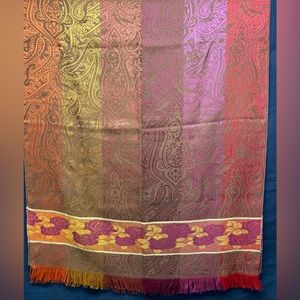 Sunset Colors Scarf Wrap  72” long x 26” wide (no label)